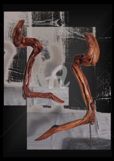 雕塑 标题为“la-petite-flamme-l-…” 由Céline Pariggi (Wen Dao), 原创艺术品, 金属