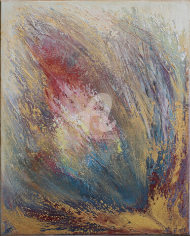 Pittura intitolato "Plume" da C.Line, Opera d'arte originale, Acrilico