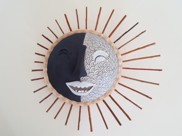 Sculpture titled "Demi-Lune" by Céline Sicard, Original Artwork, Ceramics