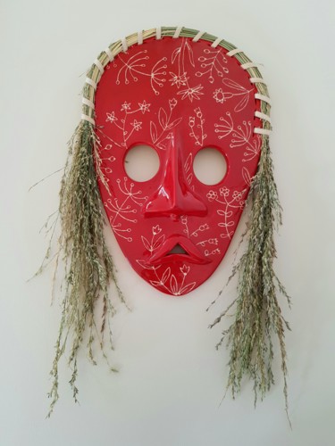 Scultura intitolato "Moderne tribale" da Céline Sicard, Opera d'arte originale, Ceramica