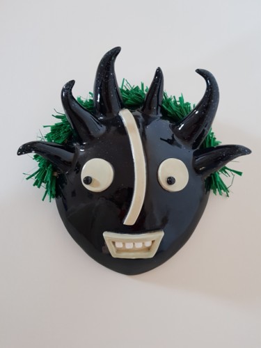 Sculpture titled "Loco" by Céline Sicard, Original Artwork, Ceramics