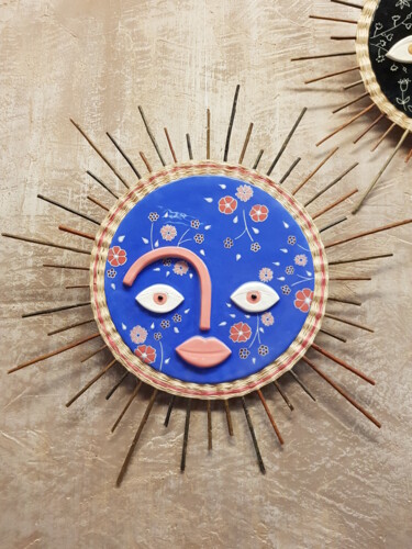 Skulptur mit dem Titel "Le soleil de l'aube" von Céline Sicard, Original-Kunstwerk, Keramik