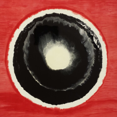 Peinture intitulée "Le gong" par Céline Vasseur, Œuvre d'art originale, Huile