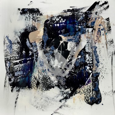 Painting titled ""Fragments-2"" by Céline Weber, Original Artwork, Acrylic