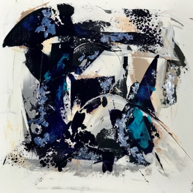 Painting titled ""Fragments-1"" by Céline Weber, Original Artwork, Acrylic