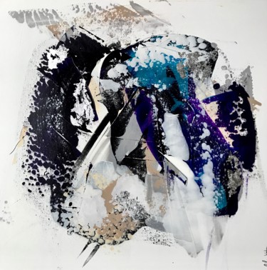 Painting titled ""Fragments-3"" by Céline Weber, Original Artwork, Acrylic