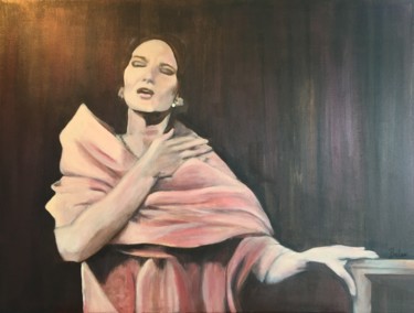 Painting titled "Maria Callas" by Belam, Original Artwork, Acrylic