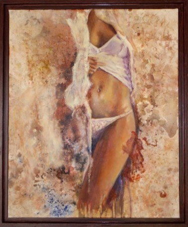Painting titled "Déchirure" by Céline Cassel, Original Artwork