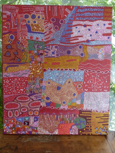 绘画 标题为“tapis de couleur” 由Celine Chesnier, 原创艺术品, 丙烯