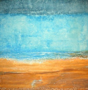 Peinture intitulée "Bord de Mer et coqu…" par Cel Ine, Œuvre d'art originale, Huile