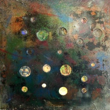 Γλυπτική με τίτλο "Cosmos" από Cel Ine, Αυθεντικά έργα τέχνης, Ποτήρι