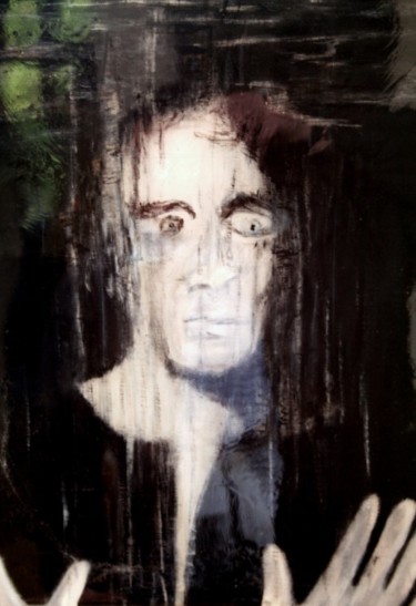 Painting titled "Anti-portrait" by Cel Ine, Original Artwork, Oil