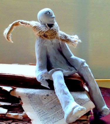 Sculpture intitulée "Au gré du vent..." par Cel Ine, Œuvre d'art originale, Techniques mixtes