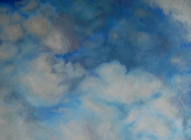Malerei mit dem Titel "ciel" von Céline Laforêt, Original-Kunstwerk, Öl