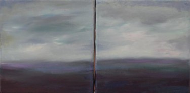 Peinture intitulée "horizon 1" par Céline Laforêt, Œuvre d'art originale