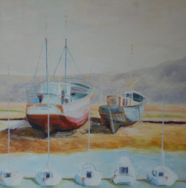 Malerei mit dem Titel "Camaret 1" von Céline Laforêt, Original-Kunstwerk, Öl