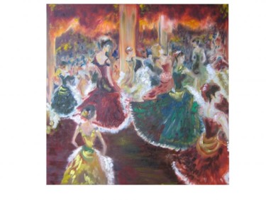 Peinture intitulée "CANCAN" par Céline Laforêt, Œuvre d'art originale, Autre