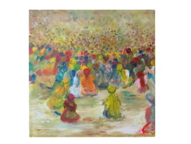 Painting titled "FEMMES BERBERES" by Céline Laforêt, Original Artwork