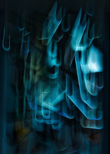 Les bouts de miroir Photographie intitulée "Les bouts de miroir" par Céline Pivoine Eyes, Œuvre d'art originale, Light Painting