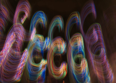 Les vitraux Photographie intitulée "Les vitraux" par Céline Pivoine Eyes, Œuvre d'art originale, Light Painting