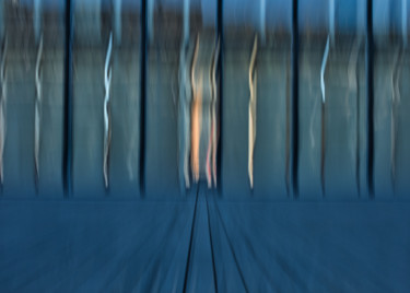 Photography titled "La BNF en bleu" by Céline Pivoine Eyes, Original Artwork, Digital Photography