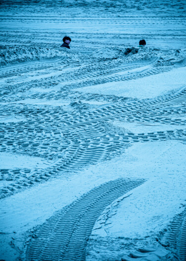 Photographie intitulée "La plage du Touquet" par Céline Pivoine Eyes, Œuvre d'art originale, Photographie numérique