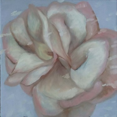 Peinture intitulée "oh ma rose" par Celine Royer, Œuvre d'art originale, Huile