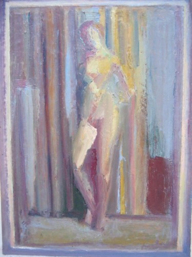 Painting titled "Figure debout" by Mumtaz Celtik, Original Artwork