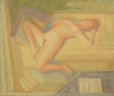 Painting titled "La Chambre (3)" by Mumtaz Celtik, Original Artwork