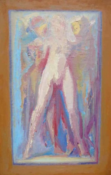 Schilderij getiteld "supplices(2)" door Mumtaz Celtik, Origineel Kunstwerk