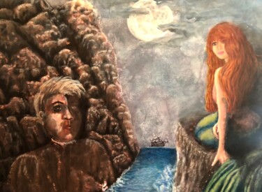 Peinture intitulée "The Legend of Lorel…" par Cena Caterine, Œuvre d'art originale, Acrylique