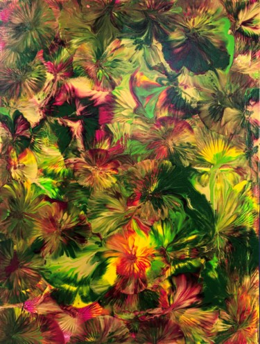 Painting titled "BOUQUET DE FLEURS M…" by Cendrique Nouchy-Desjeux (Cendrique Art), Original Artwork, Acrylic