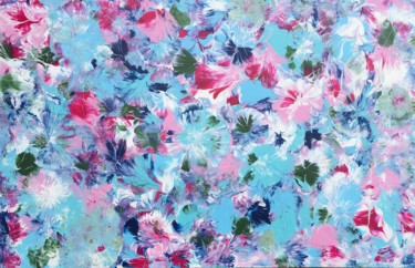Peinture intitulée "Bouquet de fleurs t…" par Cendrique Nouchy-Desjeux (Cendrique Art), Œuvre d'art originale, Acrylique Mon…