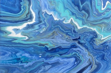 Peinture intitulée "OCEAN DU MONDE" par Cendrique Nouchy-Desjeux (Cendrique Art), Œuvre d'art originale, Acrylique Monté sur…