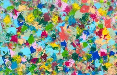 Pintura titulada "FLEURS DE PRINTEMPS" por Cendrique Nouchy-Desjeux (Cendrique Art), Obra de arte original, Acrílico