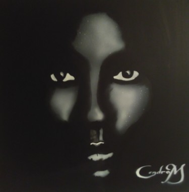 Painting titled "L OMBRE" by Cendrom, Original Artwork, Acrylic Mounted on Wood Stretcher frame