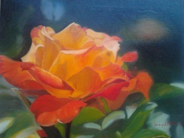 Painting titled "Rose" by Norbert Cene Gál, Original Artwork