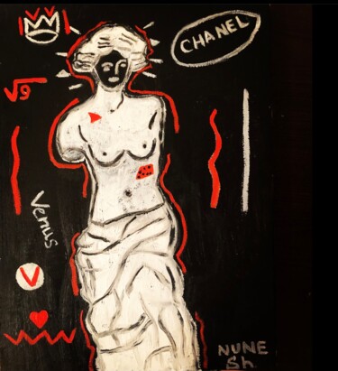 Pintura intitulada "Venus Milos" por Nune Shakhparonyan, Obras de arte originais, Óleo Montado em Armação em madeira