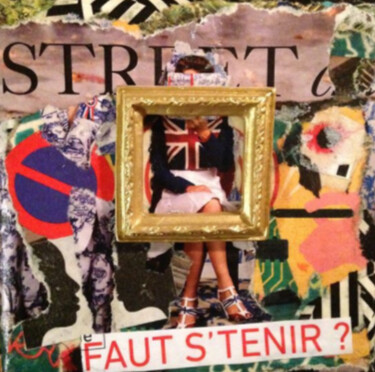 Collagen mit dem Titel "Street Style" von Centlad Colle Girl, Original-Kunstwerk, Collagen