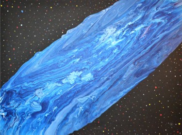 Peinture intitulée "Travelling galaxy" par Cerazivka, Œuvre d'art originale, Acrylique