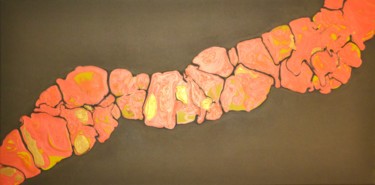 Peinture intitulée "Walking fire" par Cerazivka, Œuvre d'art originale, Acrylique