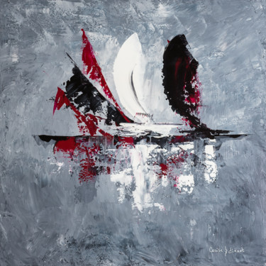 Peinture intitulée "Escapade marine" par Cerise, Œuvre d'art originale, Acrylique
