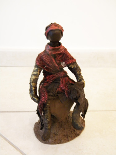 Sculpture titled "Camille" by Cerise, Original Artwork, Terra cotta