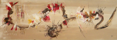 Peinture intitulée "chemin-de-vie.jpg" par Cerise, Œuvre d'art originale, Huile