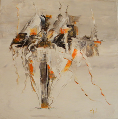 Peinture intitulée "empreinte-de-reve.j…" par Cerise, Œuvre d'art originale, Huile
