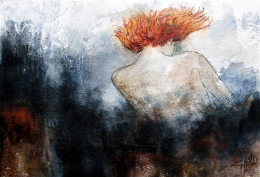 Peinture intitulée "desnudo" par Cesar Ayllón, Œuvre d'art originale
