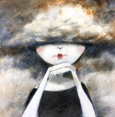 Painting titled "nube" by Cesar Ayllón, Original Artwork