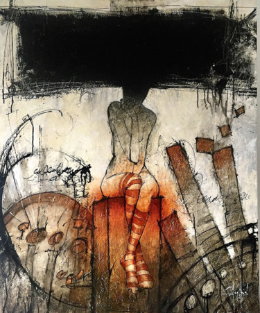 Peinture intitulée "sueños" par Cesar Ayllón, Œuvre d'art originale