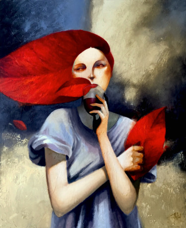 Pintura titulada "otoño" por Cesar Ayllón, Obra de arte original