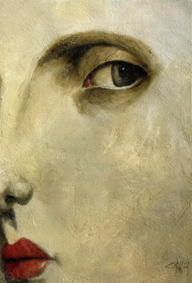 Painting titled "desequilibrio" by Cesar Ayllón, Original Artwork